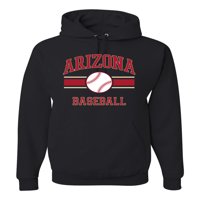 Divlji Bobby City of Arizona Baseball Fantasy Fan Sports Unise Hoodie Dukserice, Crna, XX-velika