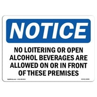 Znak za otkaz - bez loitaranja ili otvorenih alkoholnih pića
