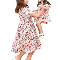 Glookwis Mother kćer posada izrez Porodična haljina Ležerne prilike Letse Sunderss čipkajte ljuljačke
