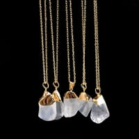 Ženske ogrlice Kvarcne privjeske ogrlice zlatni kameni kameni prirodni ogrlice Privjesci