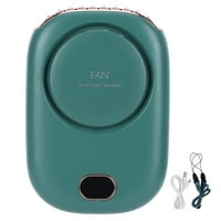 Greensen Mini električni ventilator Prijenosni USB punjenje vrat viseći obožavateljica bez rukava za