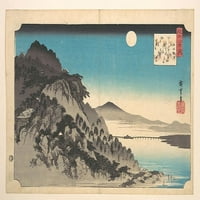 Jesen puni mjesec na Ishiyama Postera Print Autor Utagawa Hiroshige � Tokio)