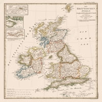 British Isles - Stieler - 23. 28. - Glossy saten papir