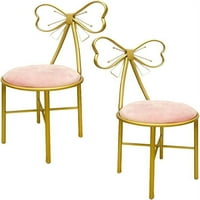 Komplet za preljev za preljev, šminkanje stolica za zaštitu od prakse sa lukom kravata Spavaća soba stolica za djevojke Dame Creative šminke