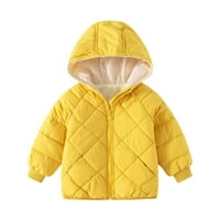 Dječaci duksevi za dječake Babys Debeli topli casual kaputi sa kapuljačom Zimska jakna Ona žuta veličina
