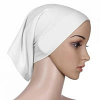 Majčini ženski mislimanski muslimanski rastezanje čvrstog turbana prozračna, meka i udobna kapa za omota