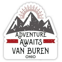 Van Buren Ohio Suvenir Magnet Avantura čeka dizajn