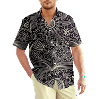 Paisley muške ljetne top svijetle boje uzorka majica Havajska majica za putovanja i izlaske