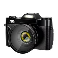 Digitalna fotoaparat 4K WiFi web kamera Vintage Video snimač 48MP Streaming kamkorder kamere sa širokim kutnim objektivom