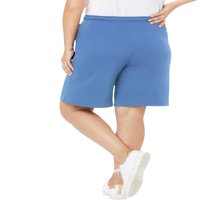 Žena unutar plus veličine Sport pletene kratke hlače