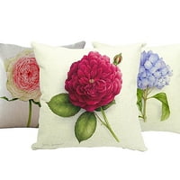 Dekorativni romantični ružin cvjetni jastuk Vintage shabby chic bresk ružičasti ružičasti cvjetni jastuk