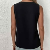 Crochet V Rezervoar za žene za žene Seksi trendi Nove ljetne bluze bez rukava bez rukava Ležerne majice