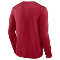 Muške fanatike marke Crimson Alabama Crimson plima dvostruka majica s dugim rukavima