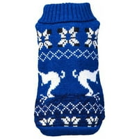 Božićni džemper za tisak za pse mačke visoki vrat pletene pseće pulover dukseve tople kućne ljubimce