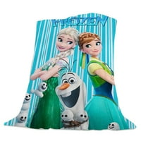 Crtane smrznute djevojke bacaju kamerirani pokrivač kauč na razvlačenje ukrasnog pokrivača za stolicu ili krevet za krevet