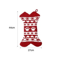 Božićne ukrase Čarape za ponovnu upotrebu ukrasnih čarapa za zabavu HOME LISKE 6