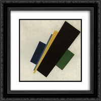 Kazimir Malevich matted crnarna ukrašena uokvirena umjetnost štampa nadmoć