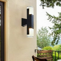 Oukaning Moderne vanjske LED zidne sconce učvršćene akrilne zidne svjetiljke svjetlo vodootporan 10W