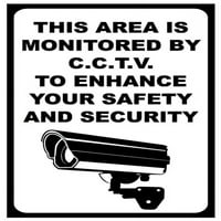 Prometni i skladišni znakovi - područje koje prati CCTV potpis Aluminijumski znak Ulično odobreno Znak