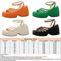 Rotosw dame platforme sandal plaža haljina cipele za gležnjače za klin sandale kopče Ljetne cipele s