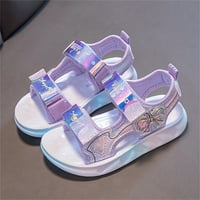 Petort Girls Sandale Cipele Djevojke Sandale Open TOE Ljetni stanovi Haljina Sandale Cipele Toddler