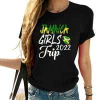 Jamajka Girls Putovanje za žene Bachelorette Par ženske grafičke majice - Trendi kratki rukav sa ulovnim