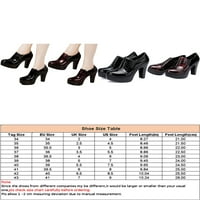 Ritualay Ženske haljine cipele Chunky blok potpetica visoke pete Platform pumpe Modni klizni čizme za