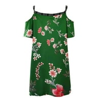Ženske košulje s kratkim rukavima Loop Fit okrugli vrat TOP Ljetne majice Ženski čaj, zelena, XL