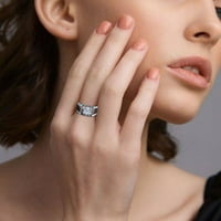 Yubnlvae prstena modne atmosfere pozlaćena dva boja prstena za muškarce popularni dijamantski vjenčani