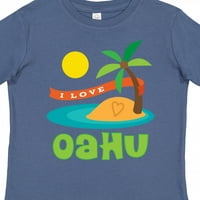 Inktastic I Love Oahu poklon malih dječaka ili majica mališana