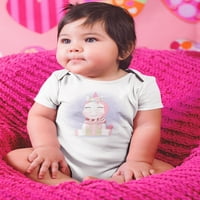Slatka beba jednoroga i poklon bo bodi, dječji dojenčad -Image by shutterstock, novorođenče