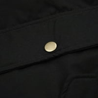 Ketyyh-Chn kaputi za ženske ležerne radne nose otvoreni prednji jakni crni, xl