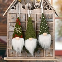 Nova igračka za kućno dvorišno drvo viseći ornament bez lica Bezboljenog gnome santa xmas božićni plišani lutka 14
