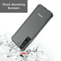 TOCKONFOFOFT BUMPER Telefon za telefon Samsung Galaxy S22 + S Plus 5G, sa zaštitnim zaslonom od kaljenog