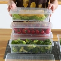 Čišćenje posuda za voće za frižider salate svježi čuvar sa poklopcem i odvodom dizajnerskih kontejnera