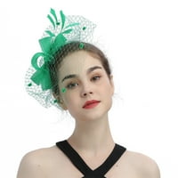 Puawkoer šeširi za žene fascinatore Ženske luk Top šešir za čajnu zabavu Kuglice Vjenčanje ženske kotane