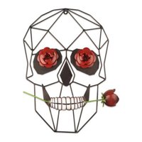 Metalni lubanja ružičari ukras kreativni Halloween rekviziti zatvoreni zidni umjetnički ukras Početna