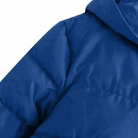 Kratka jednostavna čvrsta kapuljača s kapuljačom punjena pamučna jakna