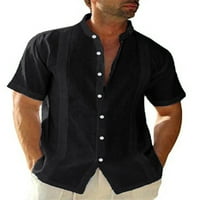Dugme Down Posteljine kratkih rukava za muškarce Ljetne casual pamučne majice na plaži