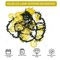 Solarna svjetiljka u dvorištu simulirana limunska vinova svjetiljka, ukrasni vanjski LED solarni svjetlo
