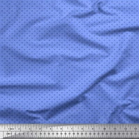 Soimoi Blue Rayon tkanina spiralna i pruga geometrijskog otiska šiva šibice tkanine