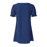 Žene ljetne haljine Ležerne prilike na majici s kratkim rukavima VACT Dress Modna haljina s džepovima