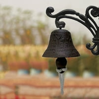 PHONESOAP Vratna zidna željeza ptica antikviteljski rustikalni na otvorenom za unutarnji dekor montirani Bell Bell Home Decor Multicolor