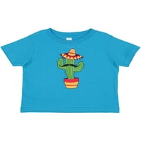 Inktastični kaktus sa brkovima i Sombrero Cindom de mayo poklon baby boy ili majica za bebe