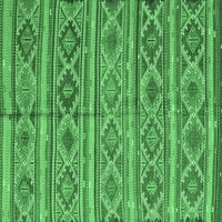Ahgly Company Zatvoreni pravokutnik Oriental Emerald Green Tradicionalni prostirci, 5 '8'
