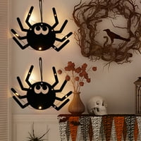 Honranen Halloween Privjesak, vještica, pauk, ghost, cobweb LED svjetlosni dekor viseći privjesak za