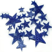 Plutajuće zvijezde Glitter Blue-galoni za vaše vaze - uključujući prozirne setove vodovodne gelove za