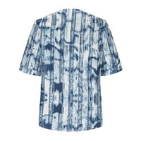 GAECUW T majice za žene Bluze s kratkim rukavima Therel Fit pulover TEES T-majice Sažetak tiskani vrhovi