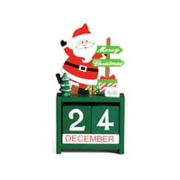Loopsun Božićni kalendar ukras Advent Calendar Božićni dan Drveni zanati