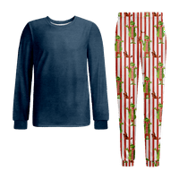 Ženska novost jednodijelna pidžama klasična porodična spavaća odjeća Obiteljski Božićni PJS podudaranje